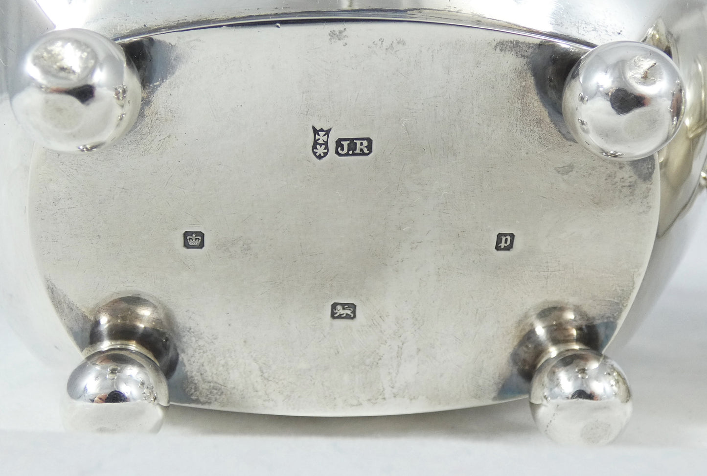 Antique Edwardian 1907 Sterling Silver 2pc Milk Jug Creamer Sugar Bowl Tea Set