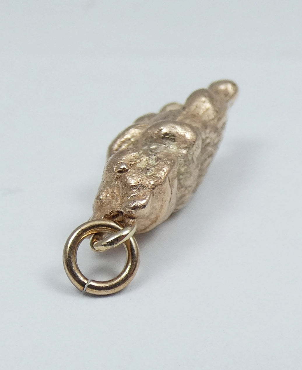 Antique Vintage Heavy 9ct Yellow Gold 20mm Bear Bracelet Charm Necklace Pendant
