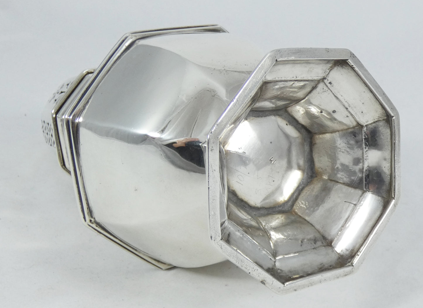 Antique Victorian 1898 Large 24.5cm Sterling Silver Sugar Caster Sifter Shaker