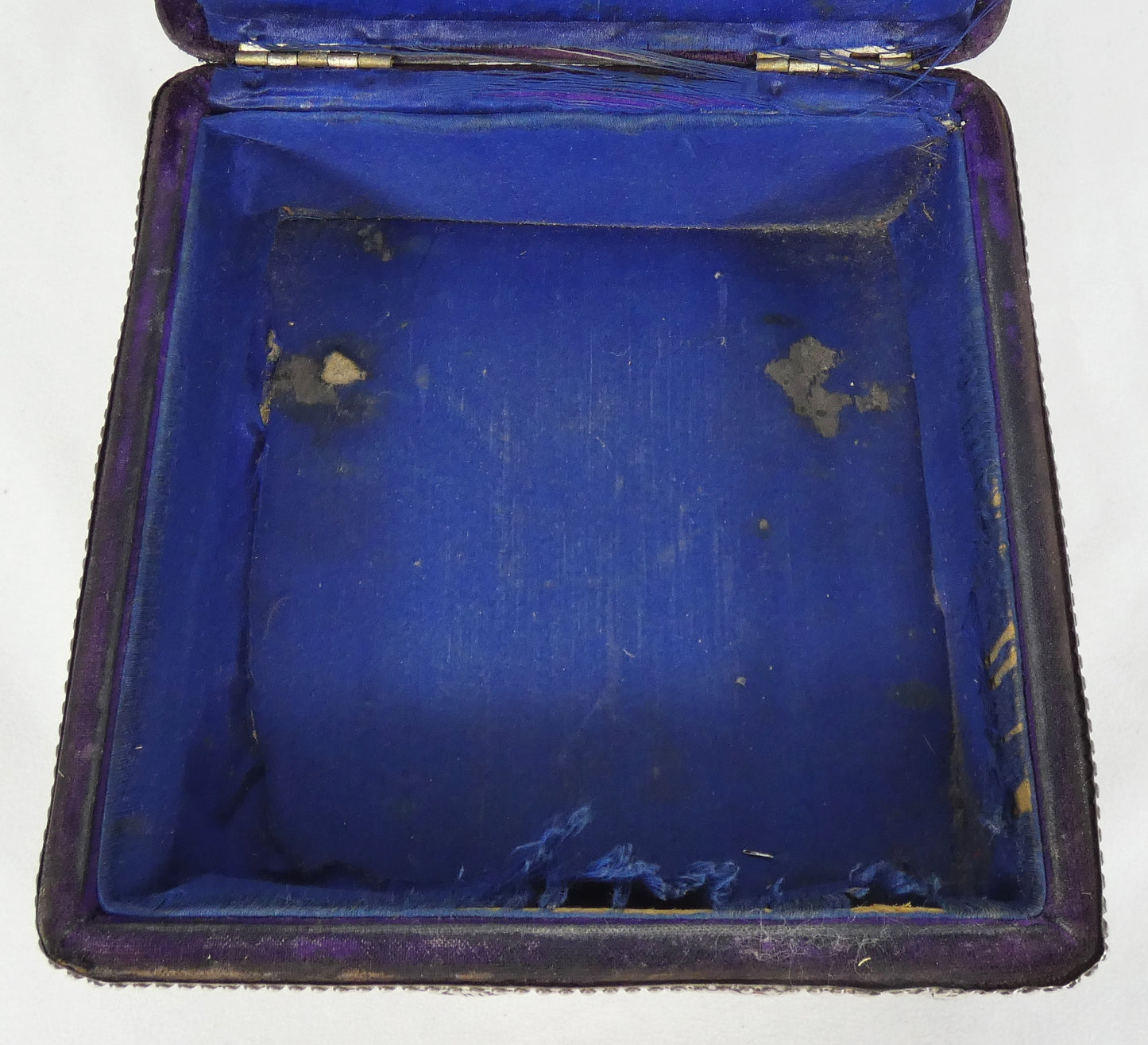 Antique Edwardian Art Nouveau 1903 Sterling Silver Jewellery Casket Sewing Box