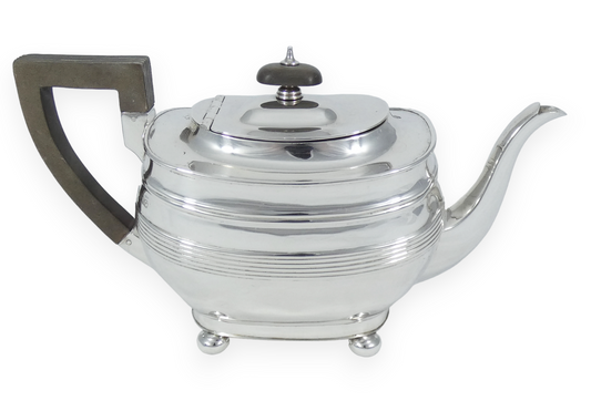 Antique Art Deco 1923 Sterling Silver Georgian Style 800ml Teapot Tea Pot Set HB