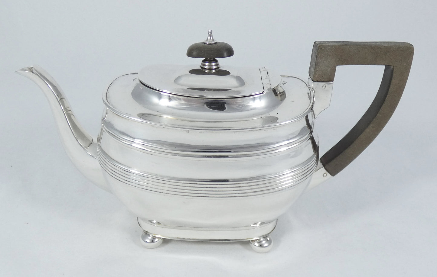 Antique Art Deco 1923 Sterling Silver Georgian Style 800ml Teapot Tea Pot Set HB