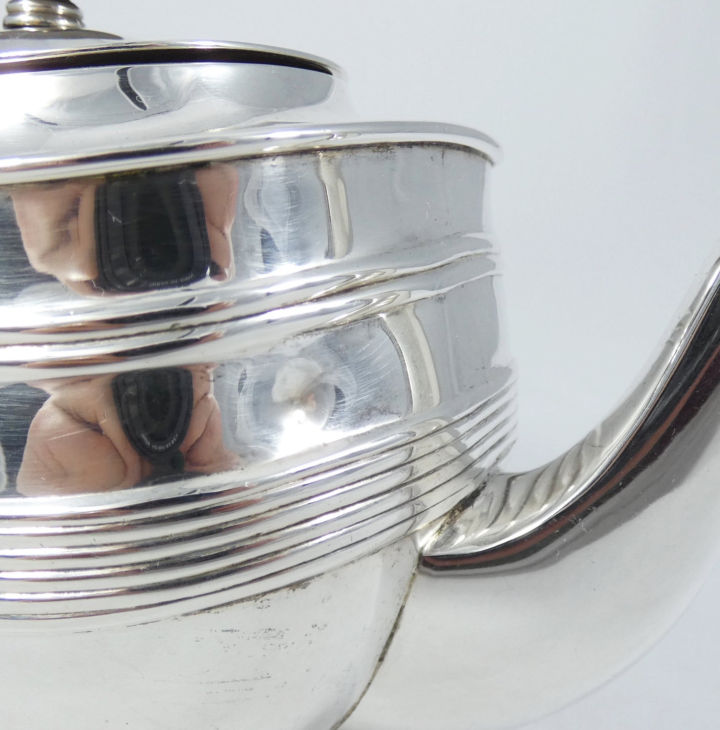 Antique Art Deco 1923 Sterling Silver Georgian Style 800ml Teapot Tea Pot Set HB