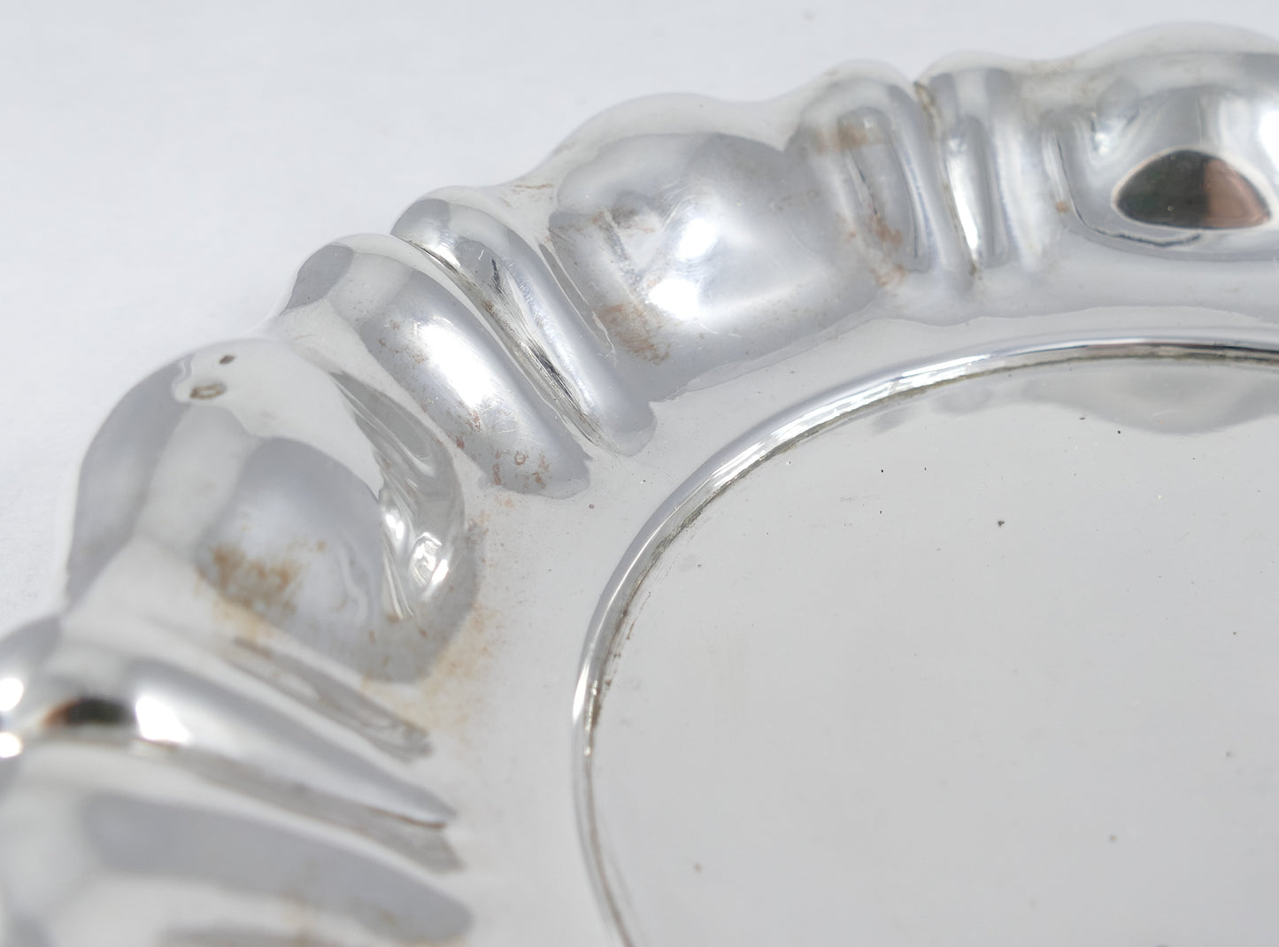 Antique Vintage Austro-Hungarian Solid 800 Silver 21.5cm 8.5" Serving Bowl Dish