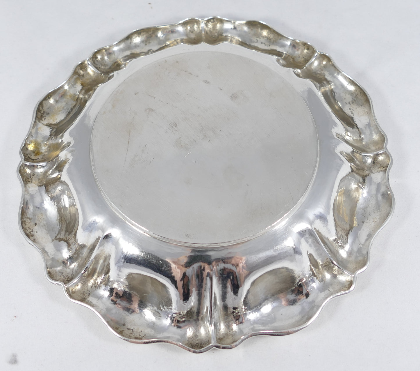 Antique Vintage Austro-Hungarian Solid 800 Silver 21.5cm 8.5" Serving Bowl Dish