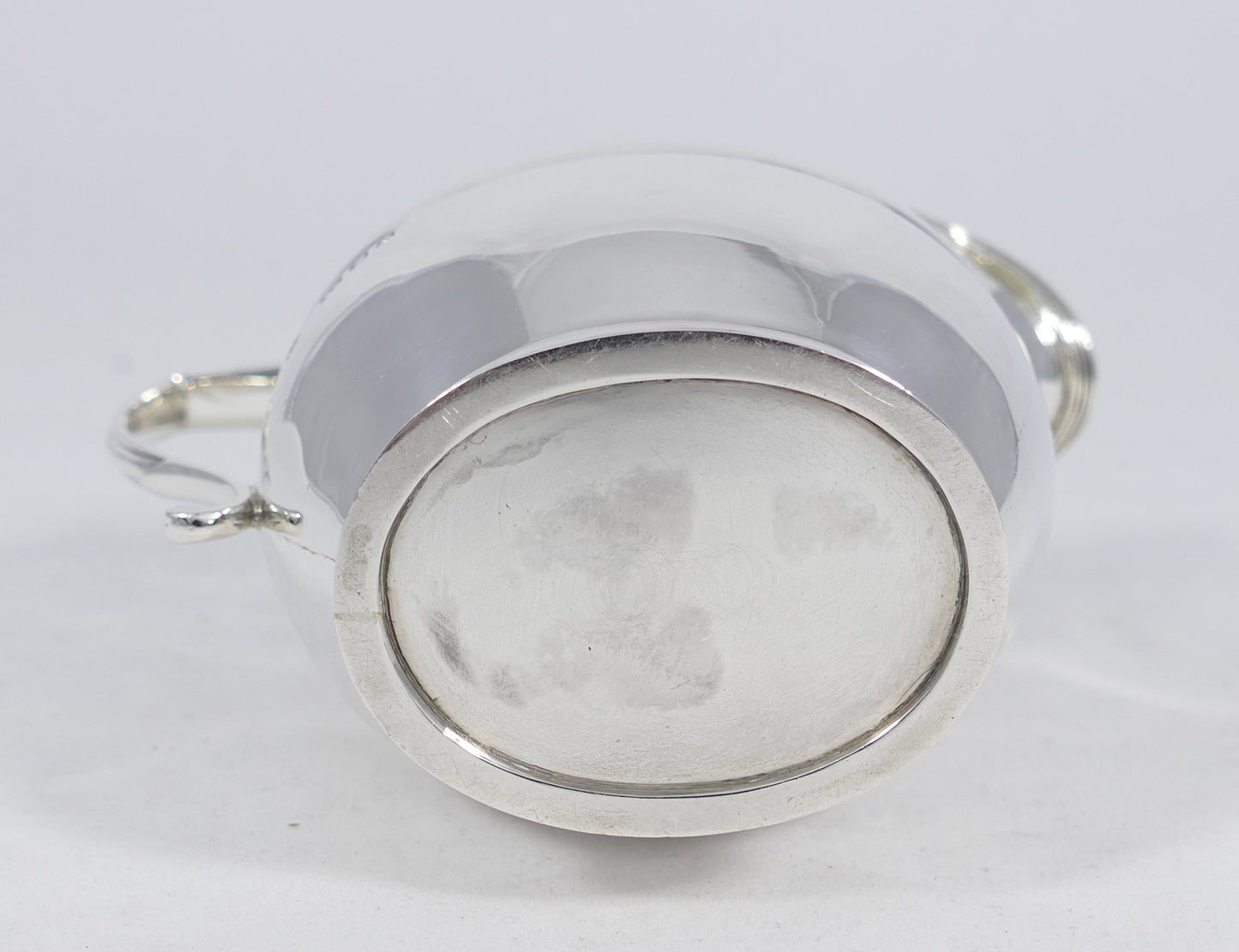 Antique Edwardian 1918 Heavy Sterling Silver Milk Cream Jug Creamer Georgian Set